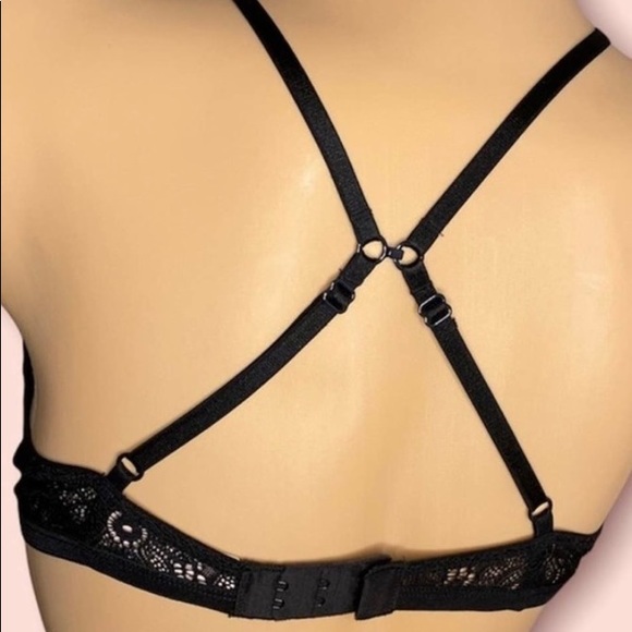 VS VERY SEXY BRALETTE BLACK LACE CUTOUT Size cutoff ( Size 34B ) - Picture 2 of 15